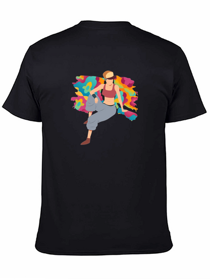 Trendy Graphic Tee - Abstract Woman Design