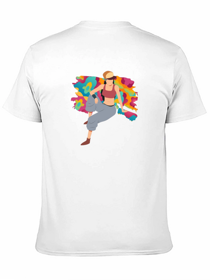 Trendy Graphic Tee - Abstract Woman Design
