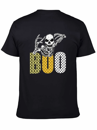 Halloween Skeleton Boo Graphic Tee
