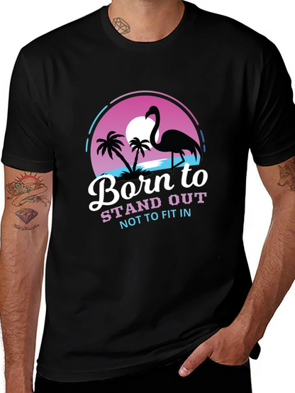 Born to Stand Out Flamingo T-Shirt