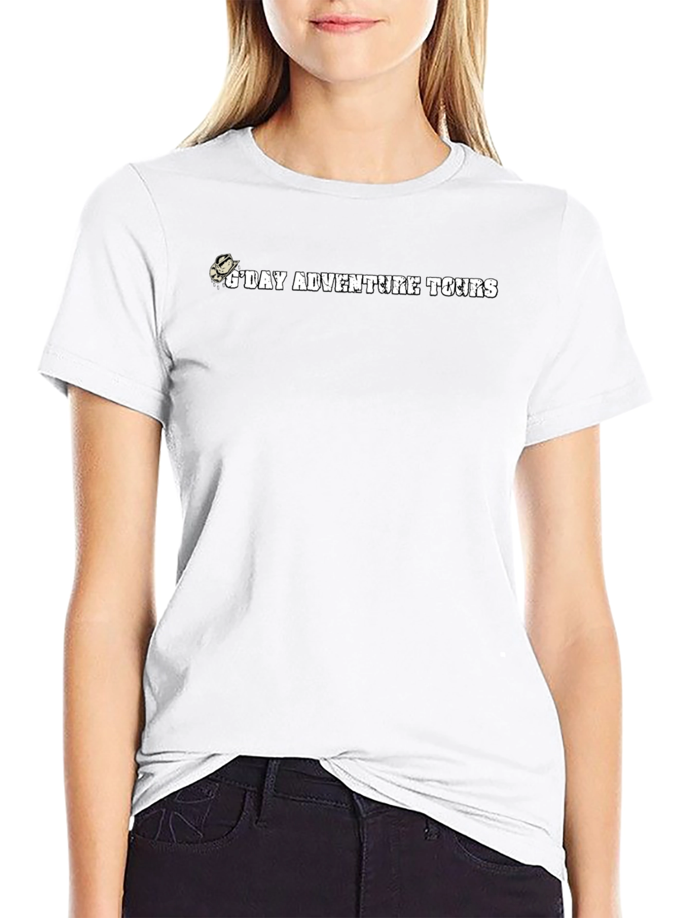 Gday Adventure Tours Black Cotton T-Shirt