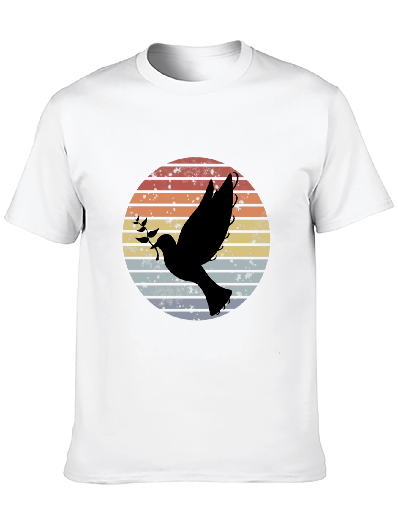 Retro Dove Graphic T-Shirt Peace Symbol Tee