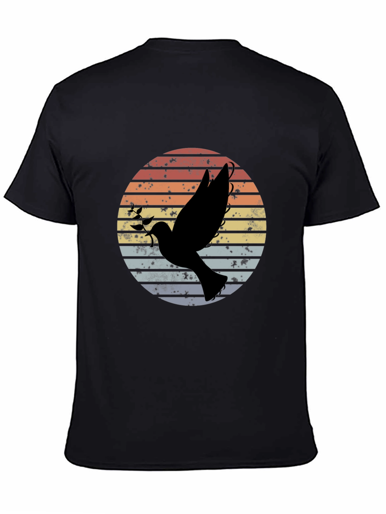 Retro Dove Graphic T-Shirt Peace Symbol Tee