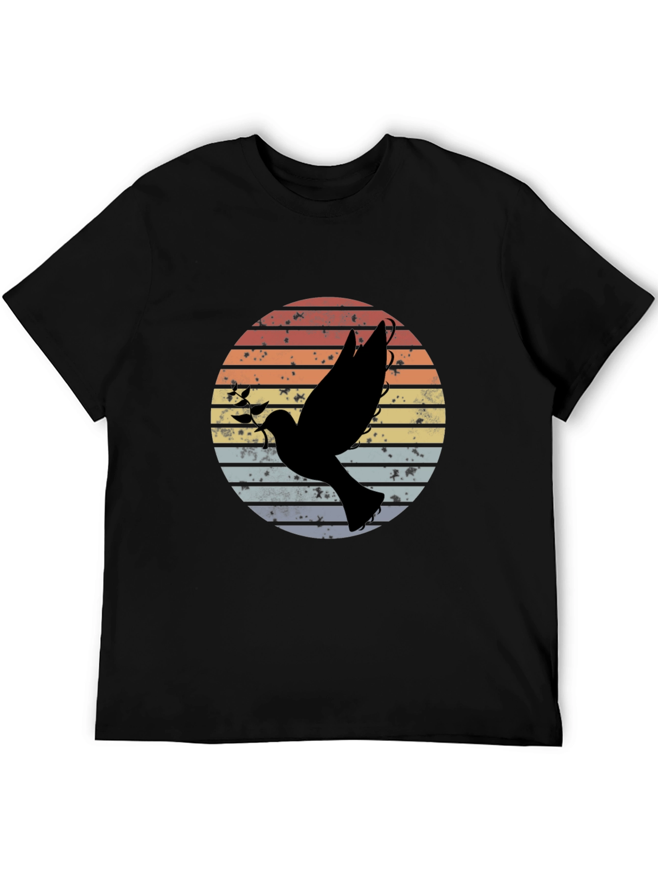 Retro Dove Graphic T-Shirt Peace Symbol Tee