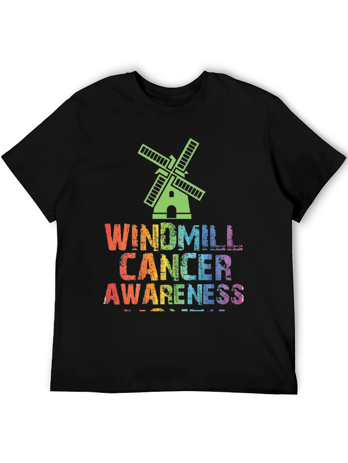 Windmill Cancer Awareness Graphic T-Shirt