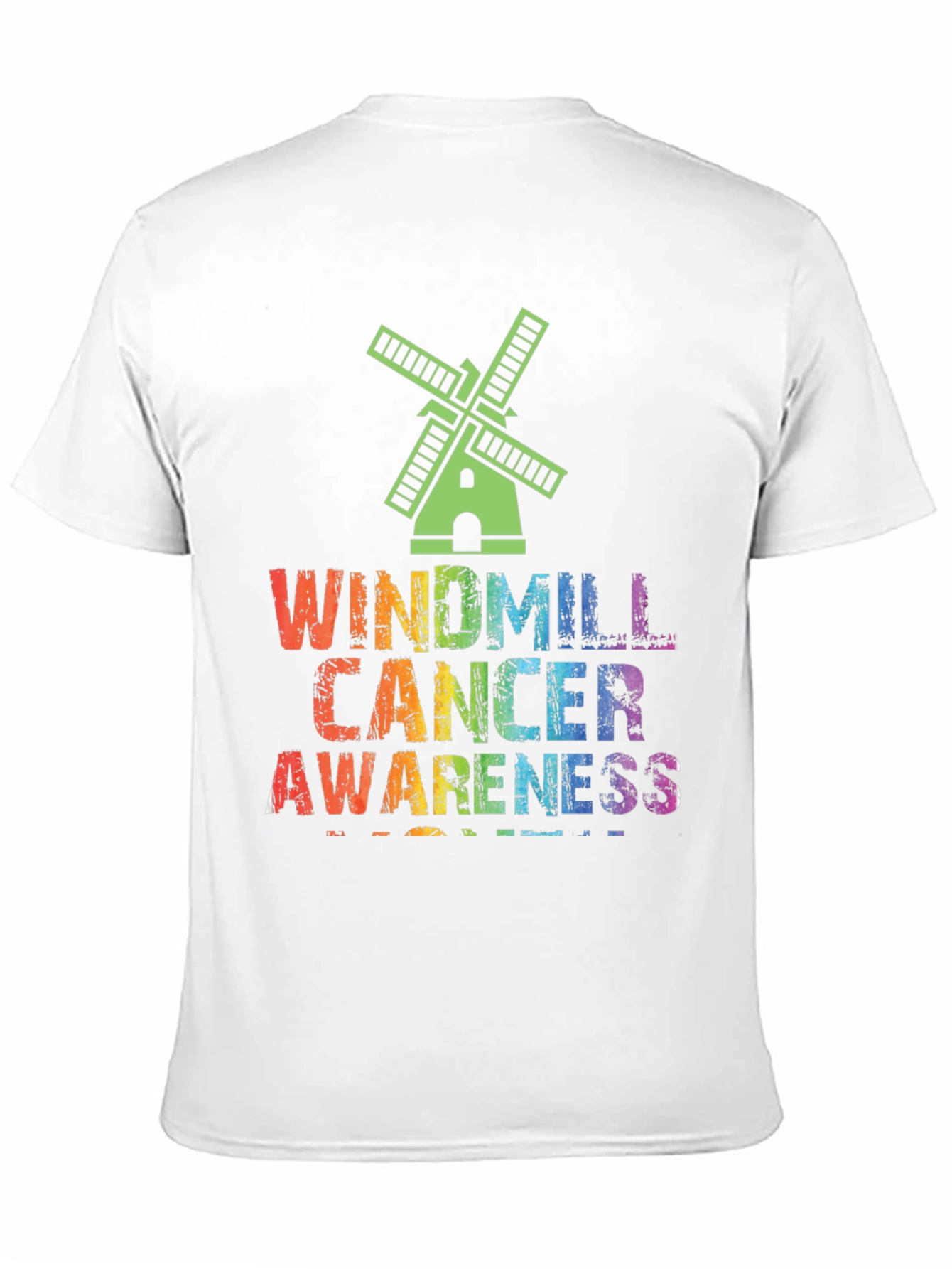 Windmill Cancer Awareness Graphic T-Shirt