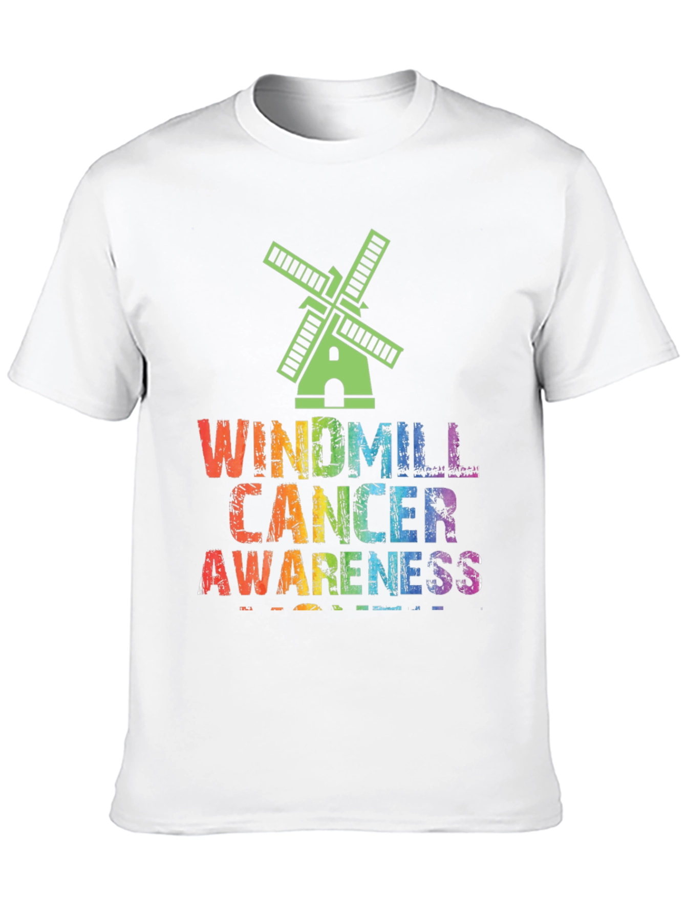 Windmill Cancer Awareness Graphic T-Shirt