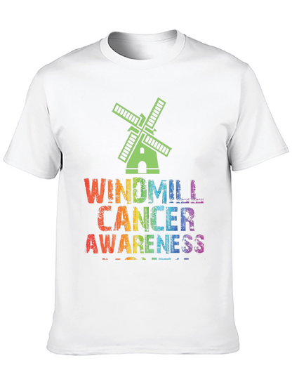 Windmill Cancer Awareness Graphic T-Shirt