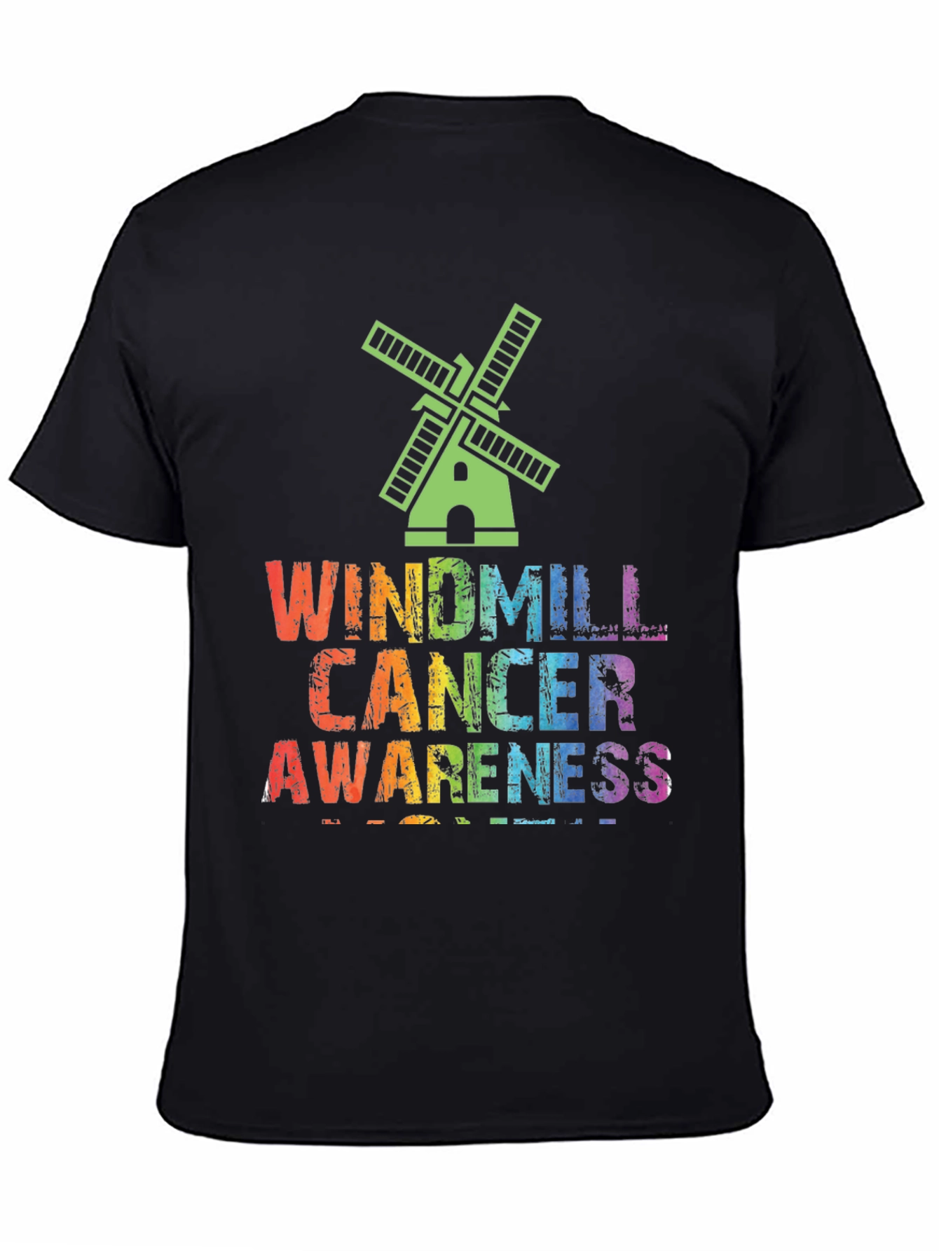 Windmill Cancer Awareness Graphic T-Shirt