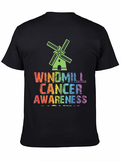 Windmill Cancer Awareness Graphic T-Shirt