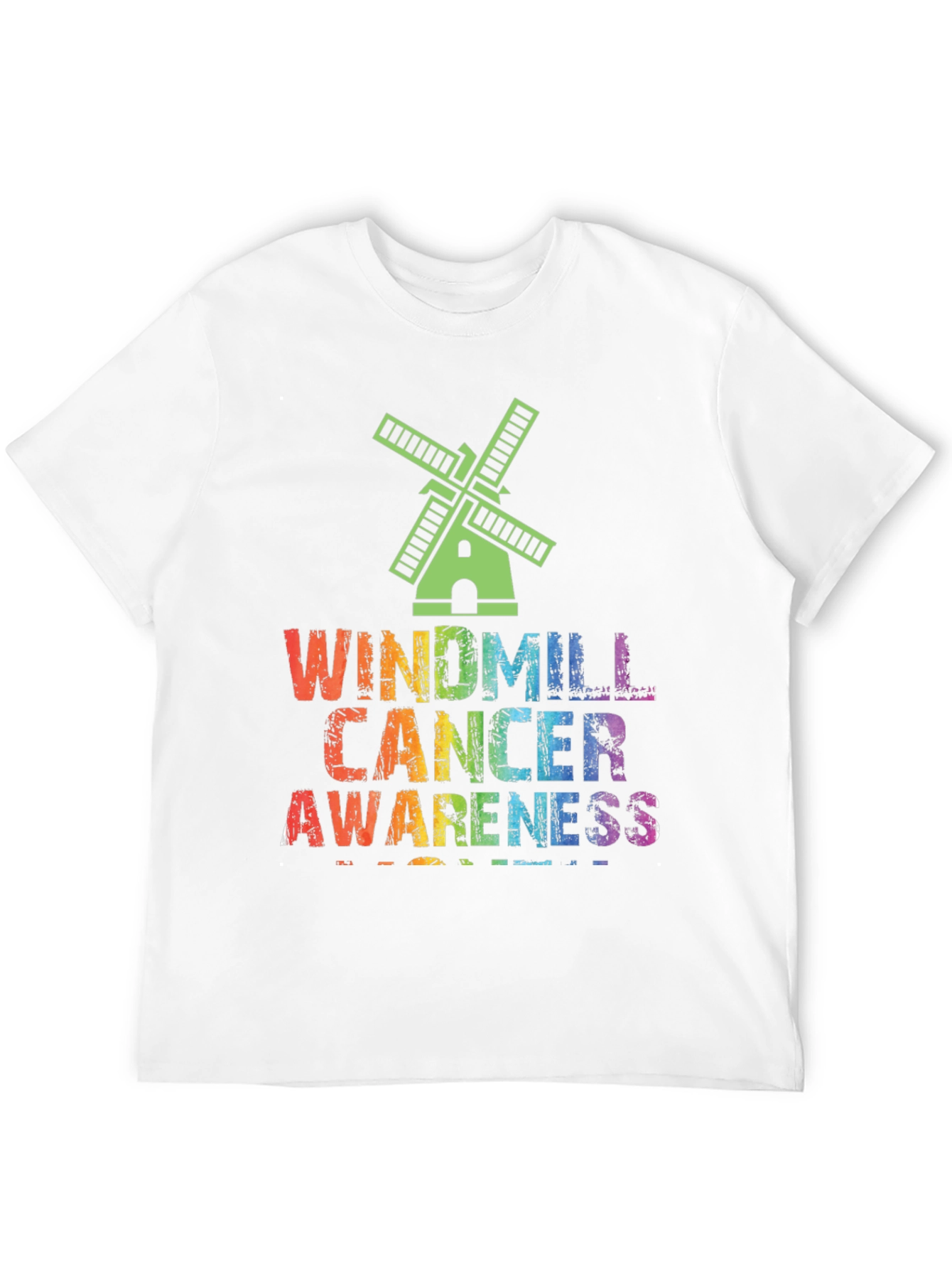 Windmill Cancer Awareness Graphic T-Shirt