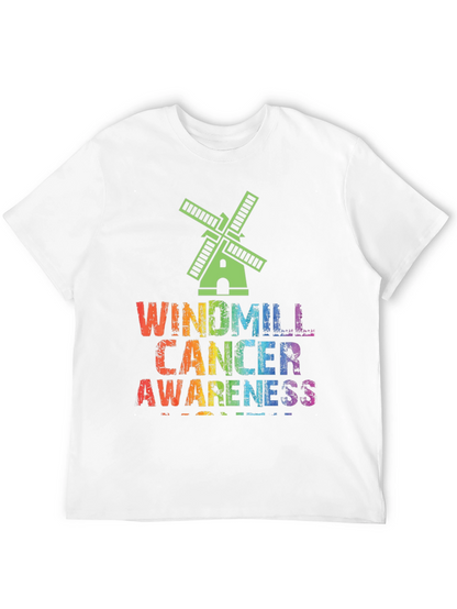 Windmill Cancer Awareness Graphic T-Shirt