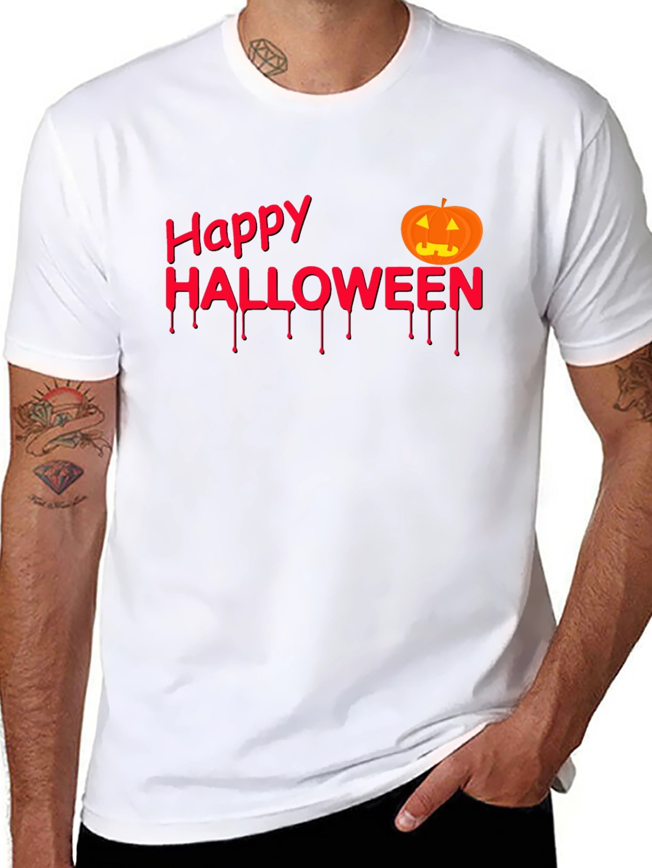 Happy Halloween Black Graphic Tee