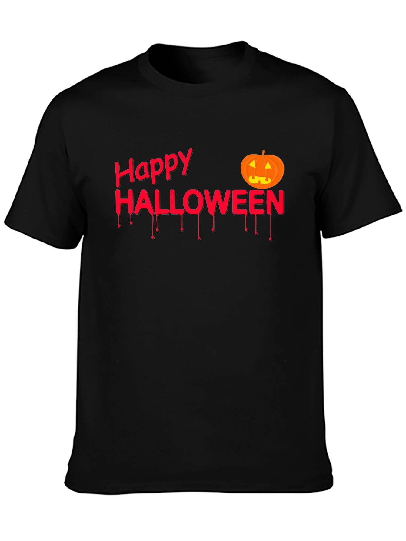 Happy Halloween Black Graphic Tee