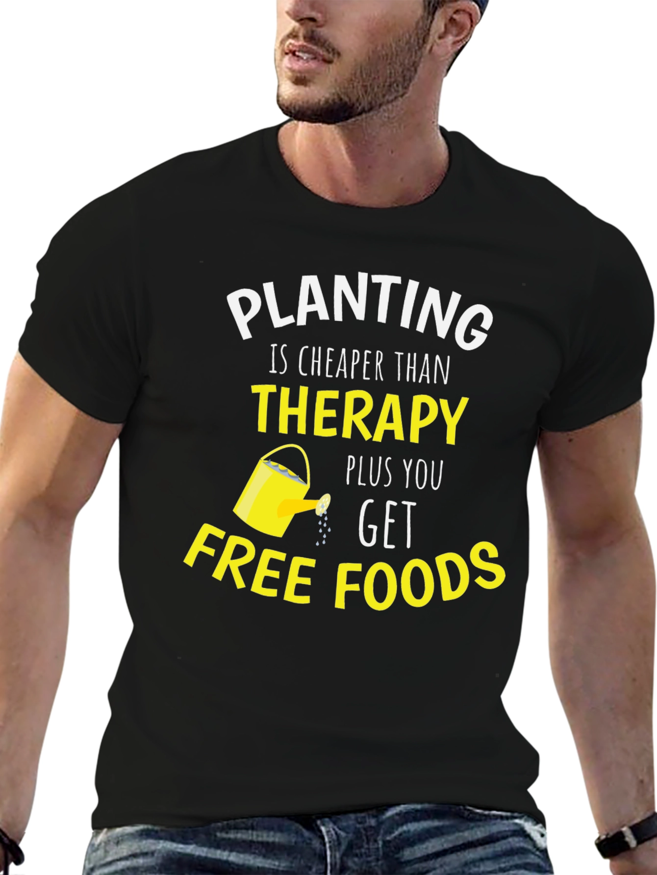 Planting Cheaper Than Therapy Funny T-Shirt