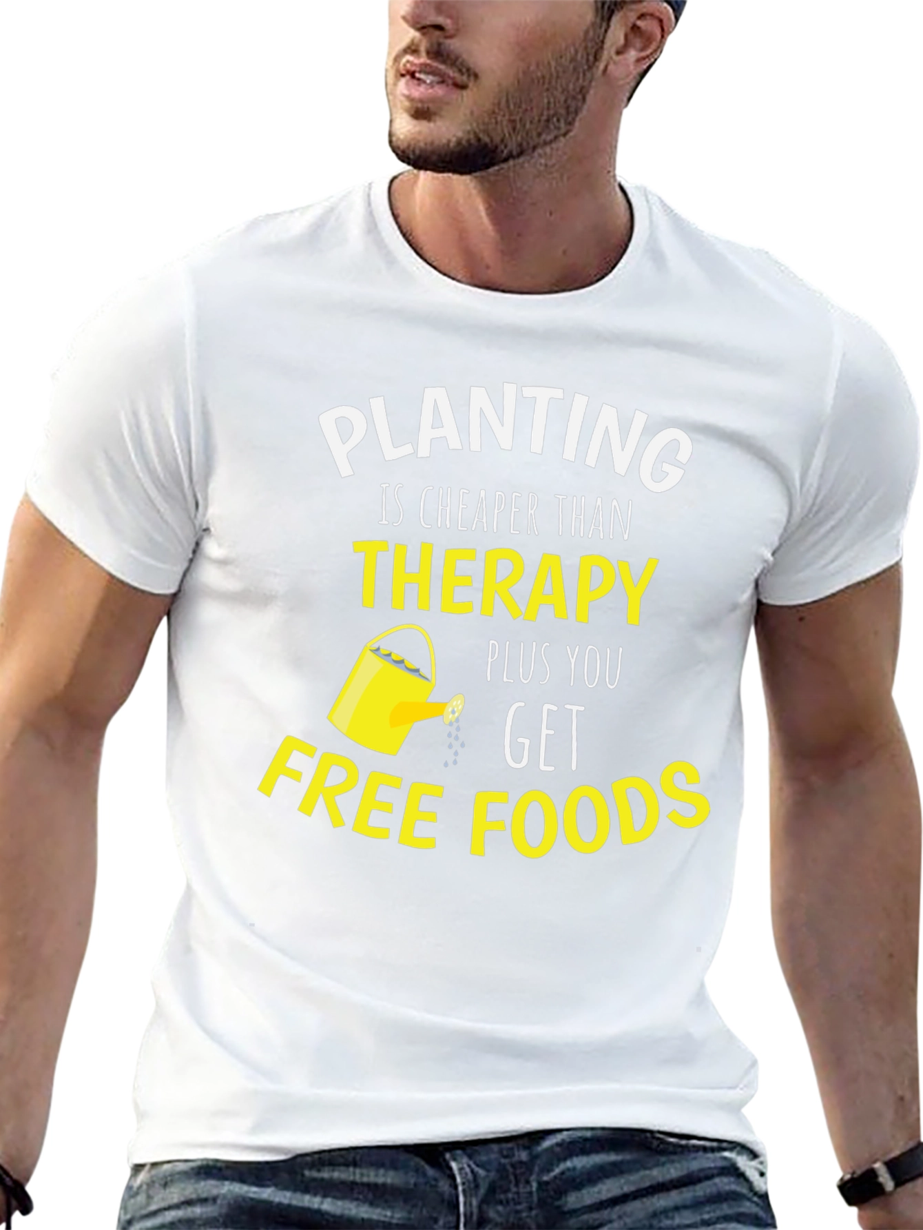 Planting Cheaper Than Therapy Funny T-Shirt