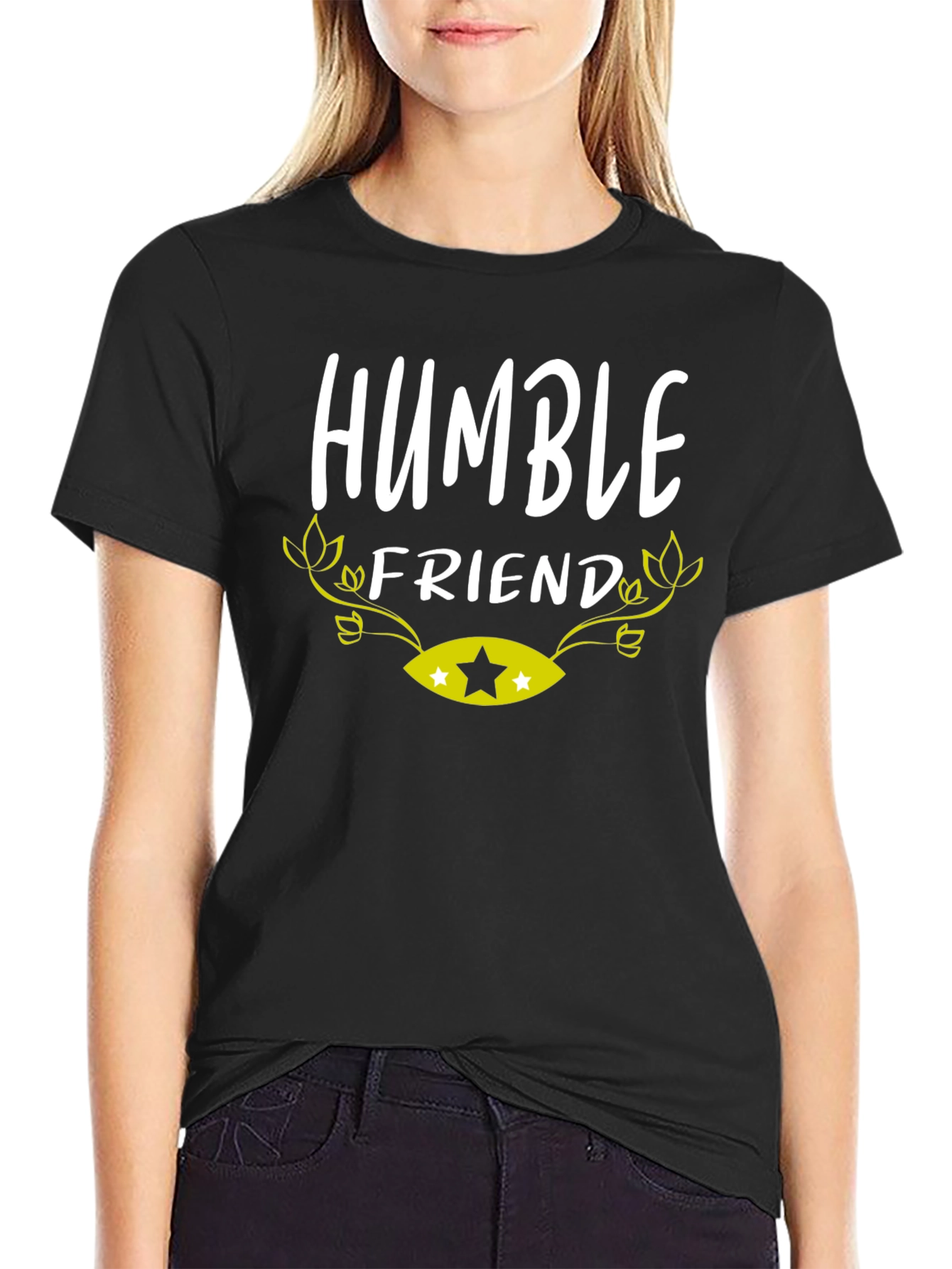 Humble Friend Graphic Tee - Black