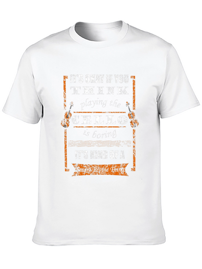 Cello Player Smart People Thing Graphic Tee