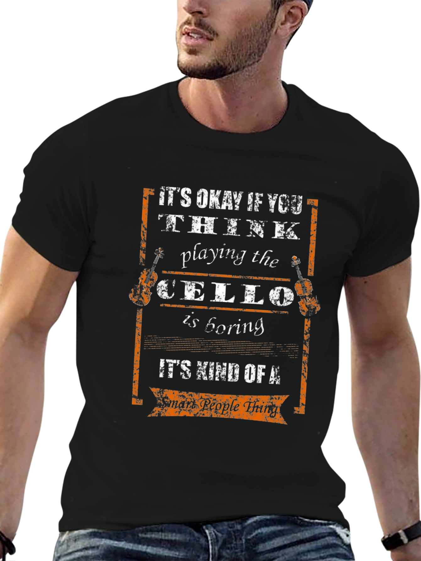 Cello Player Smart People Thing Graphic Tee