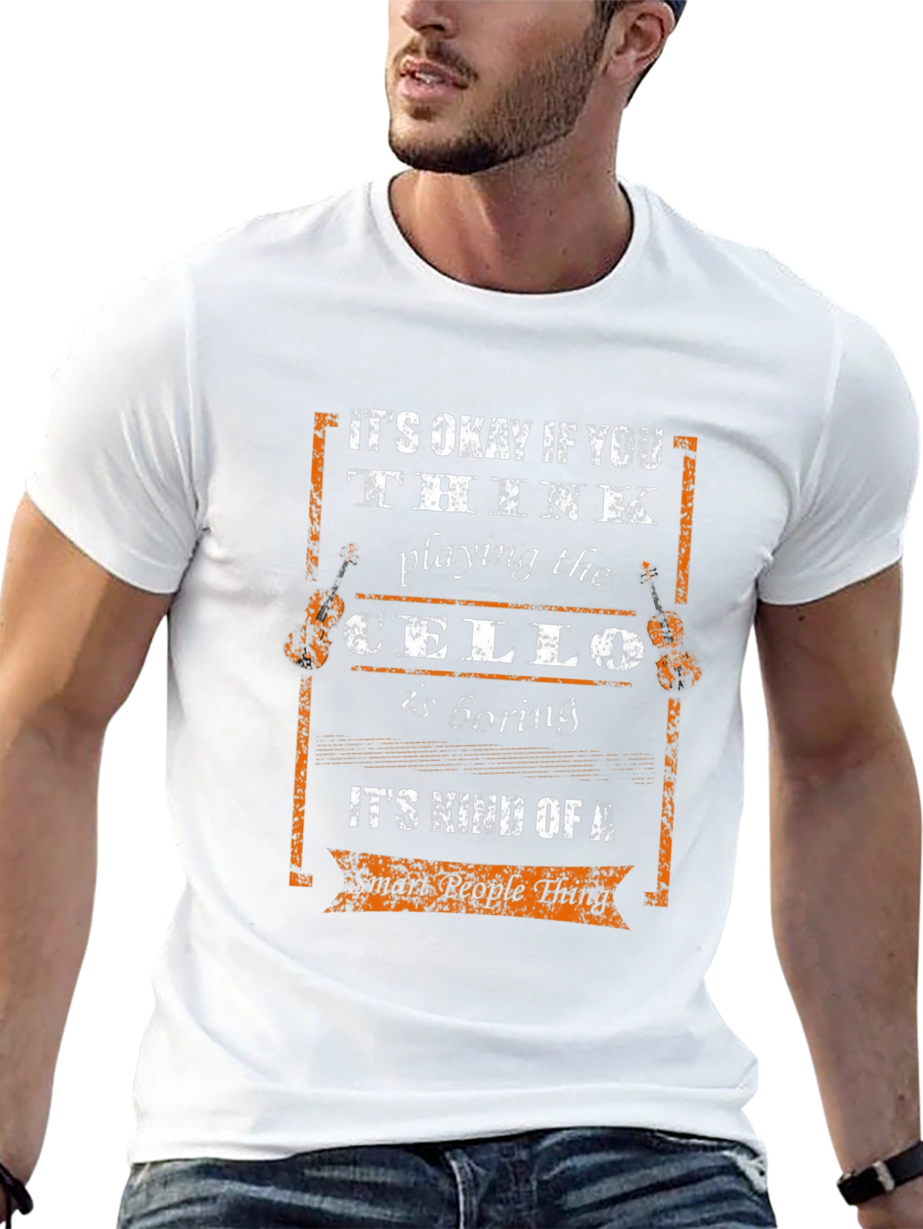Cello Player Smart People Thing Graphic Tee