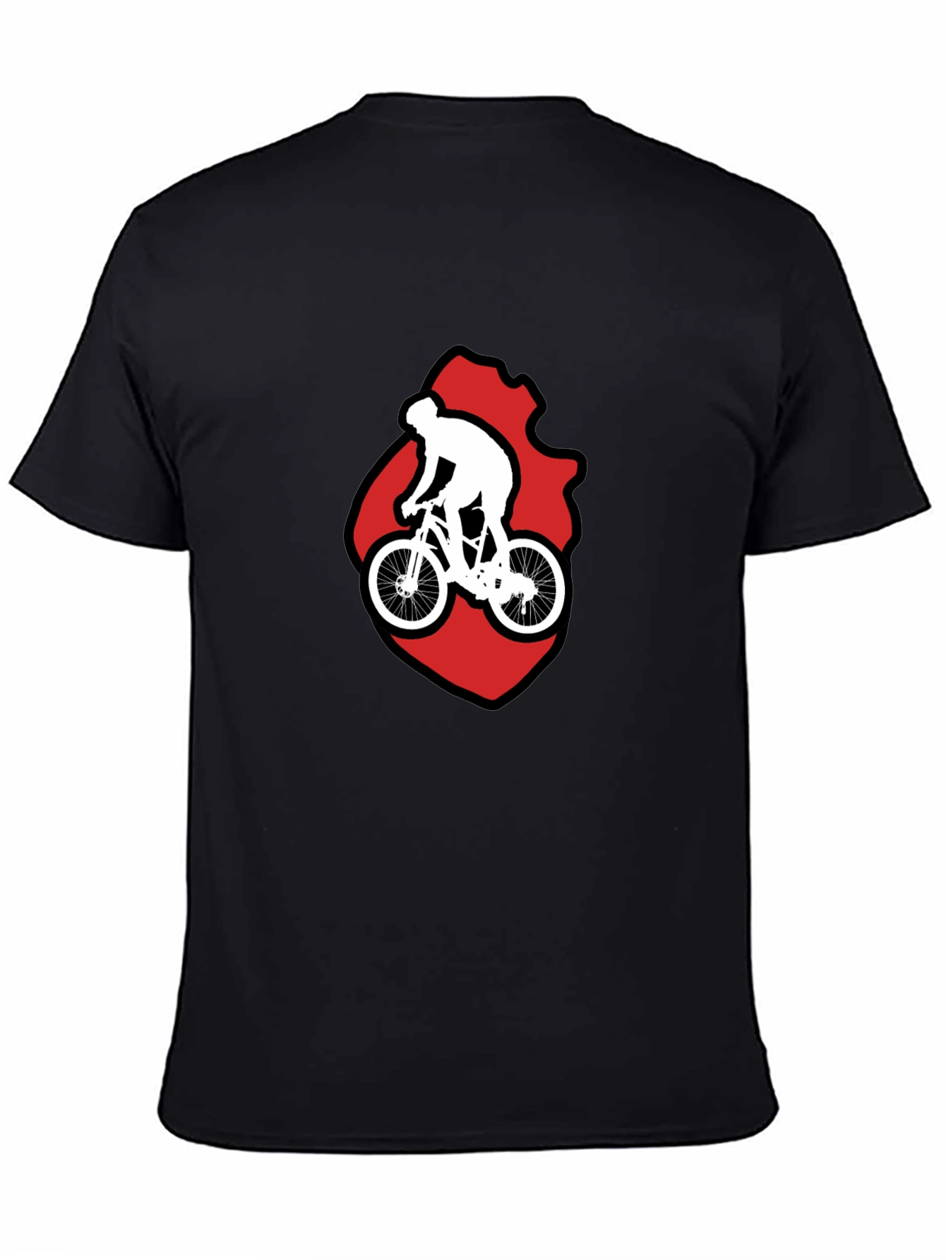 Cycling Graphic T-Shirt - Mountain Bike Rider Design