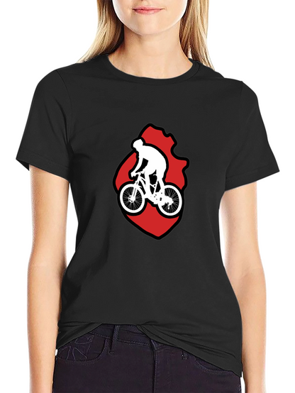 Cycling Graphic T-Shirt - Mountain Bike Rider Design