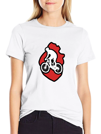 Cycling Graphic T-Shirt - Mountain Bike Rider Design