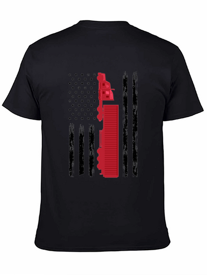 Trucker American Flag T-Shirt