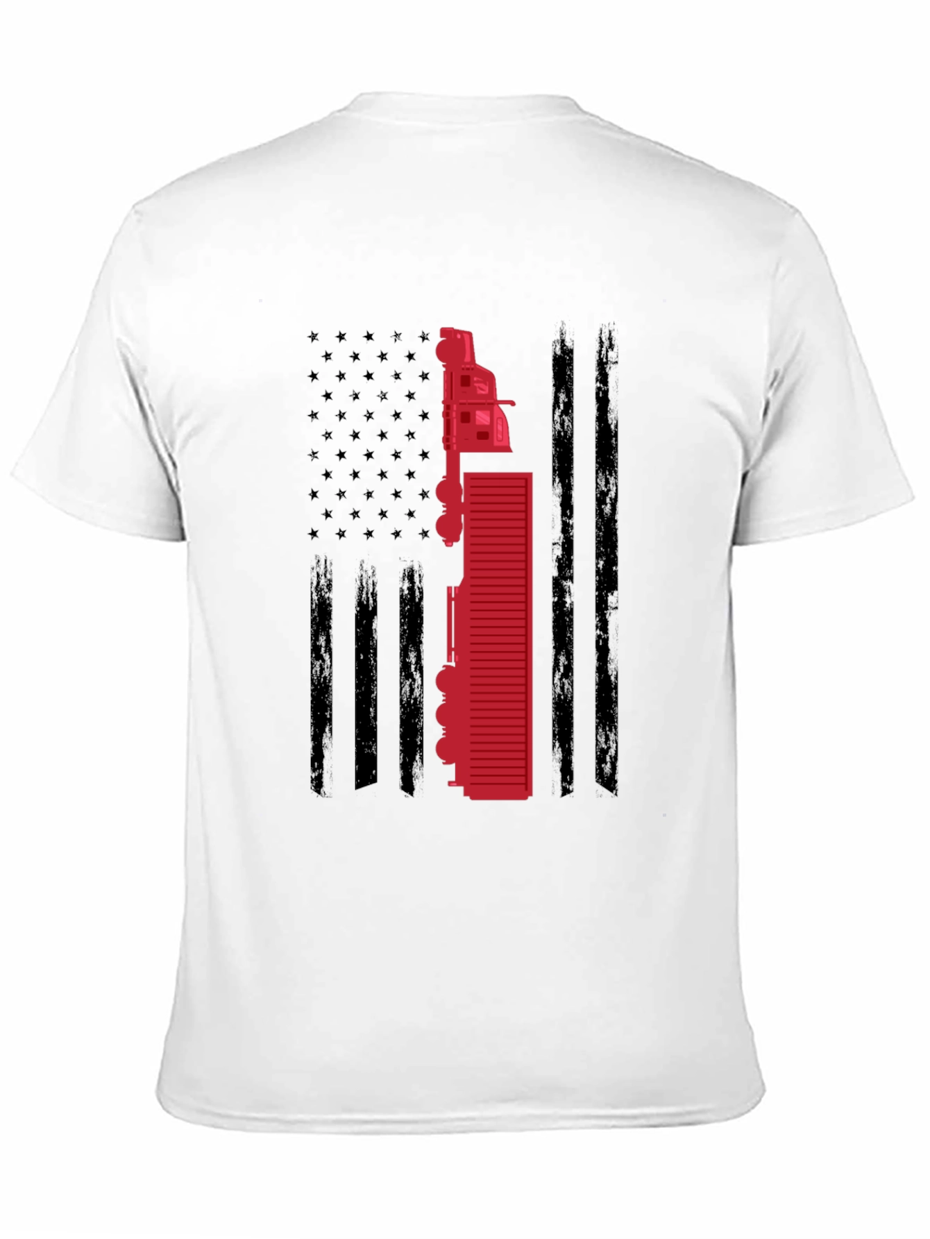 Trucker American Flag T-Shirt