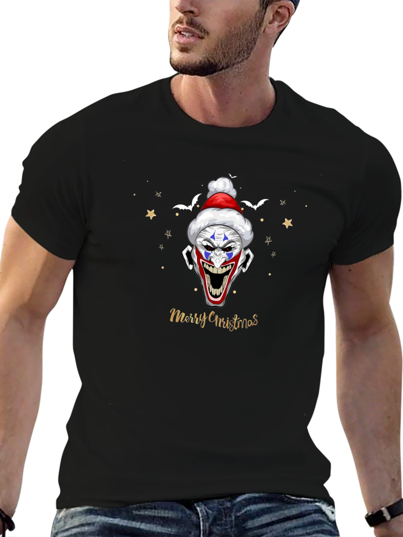 Creepy Clown Christmas T-Shirt