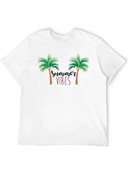 Summer Vibes Palm Tree Graphic Tee