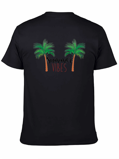 Summer Vibes Palm Tree Graphic Tee