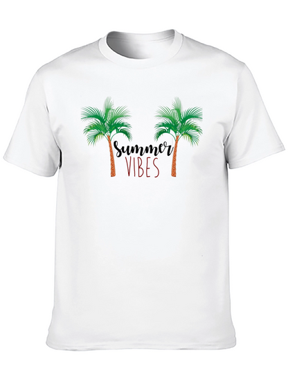Summer Vibes Palm Tree Graphic Tee