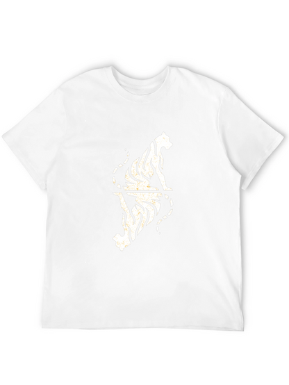 Tiger Reflection Graphic Tee - Cool Black T-Shirt