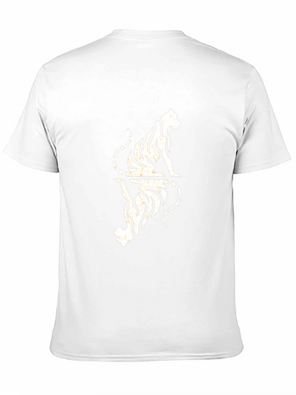 Tiger Reflection Graphic Tee - Cool Black T-Shirt