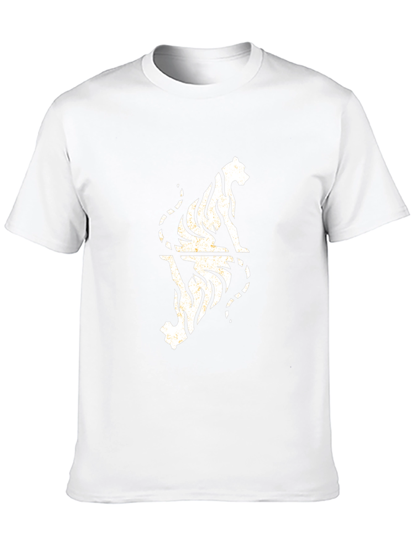 Tiger Reflection Graphic Tee - Cool Black T-Shirt