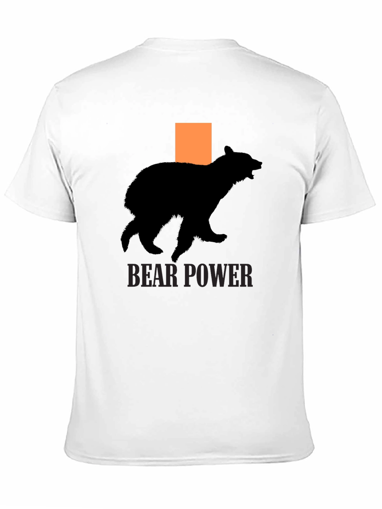 Bear Power T-Shirt - Black Cotton Graphic Tee