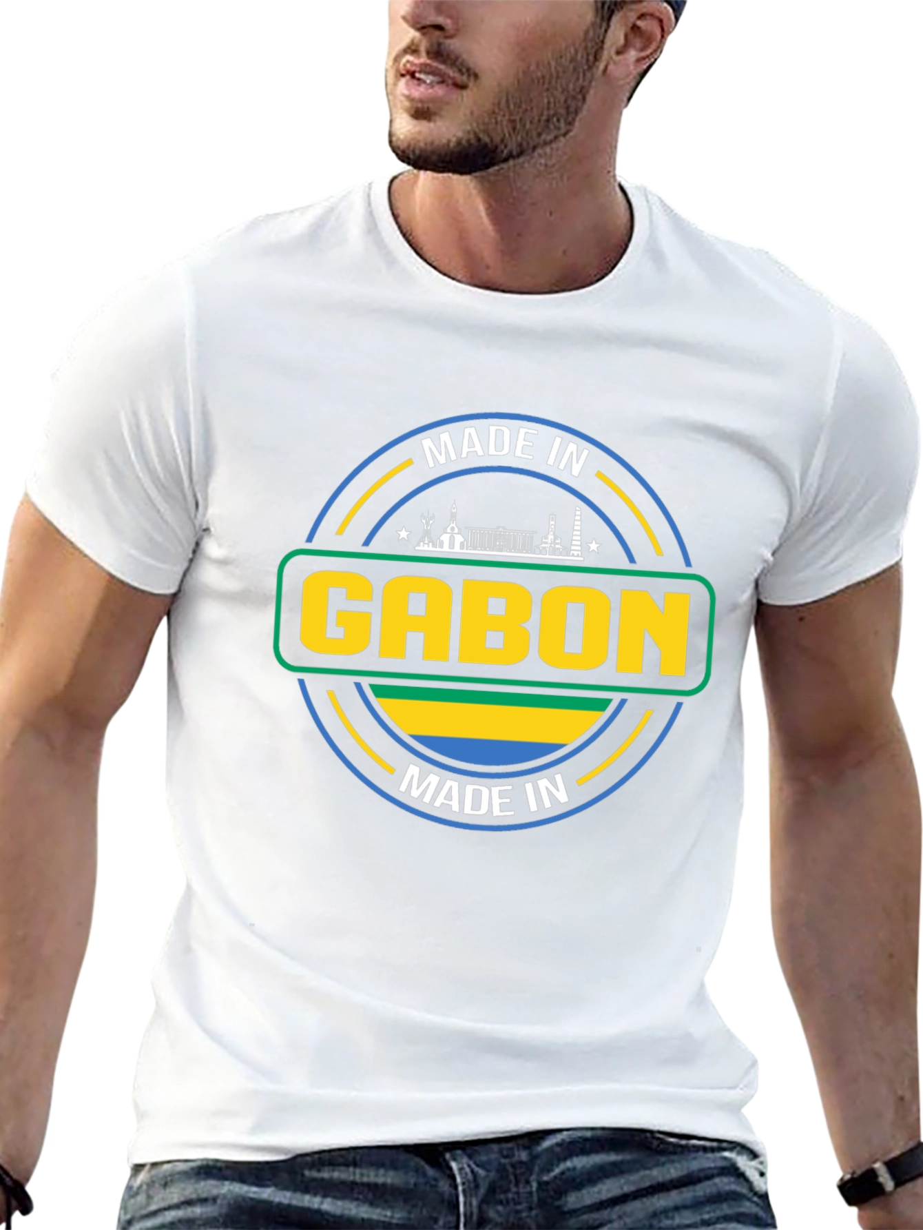 Made in Gabon T-Shirt - Black Cotton Tee