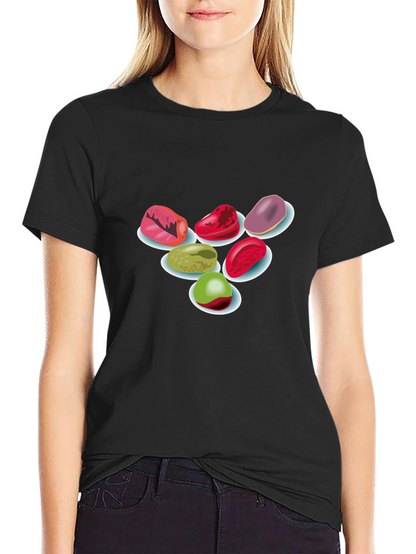 Candy Gems Black T-Shirt
