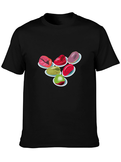 Candy Gems Black T-Shirt