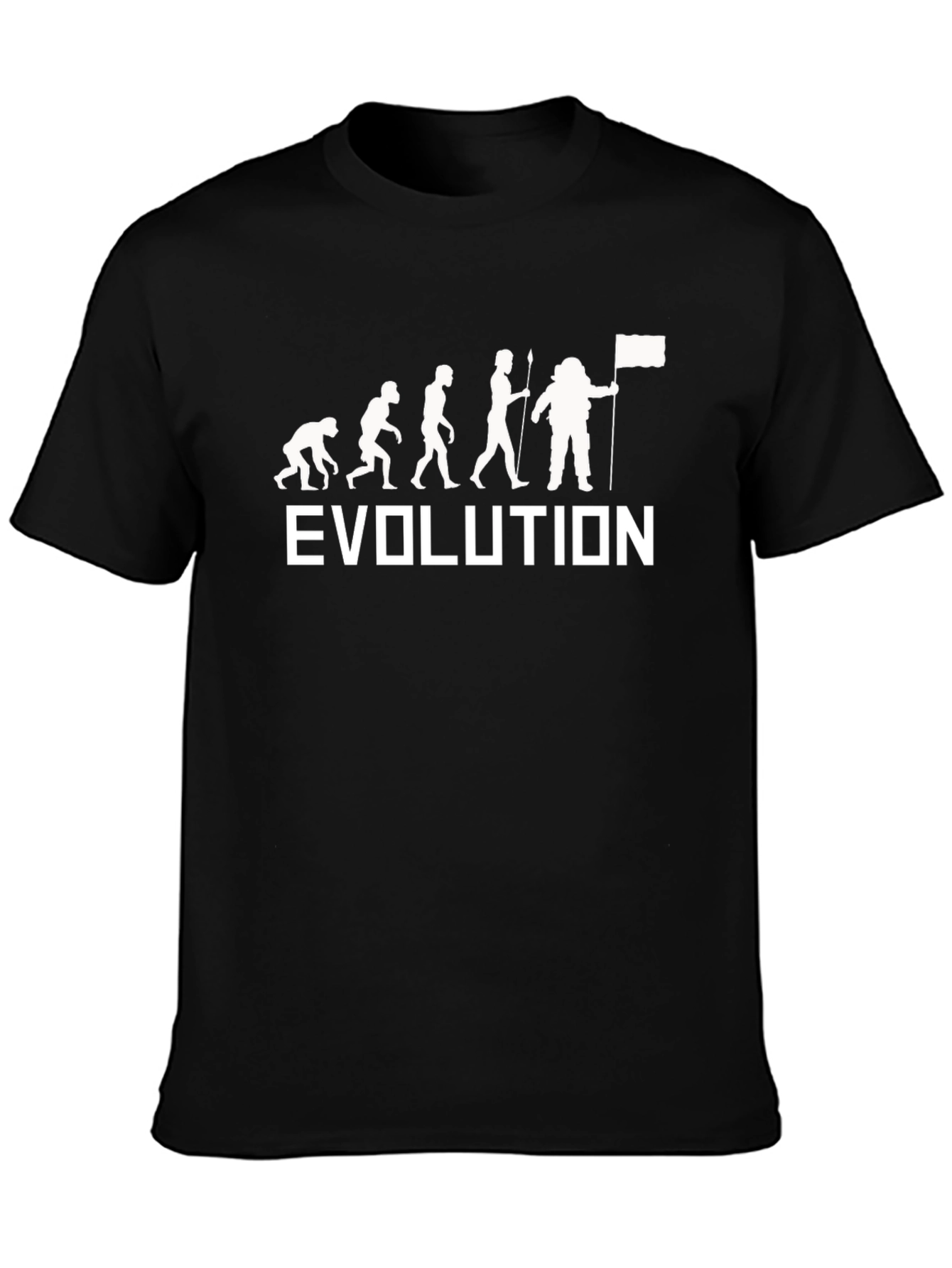 Evolution Astronaut Graphic Tee - Black