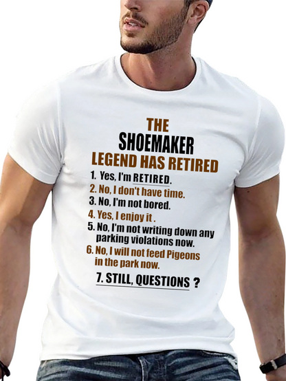 Shoemaker Legend Retired Graphic Novelty T-Shirt