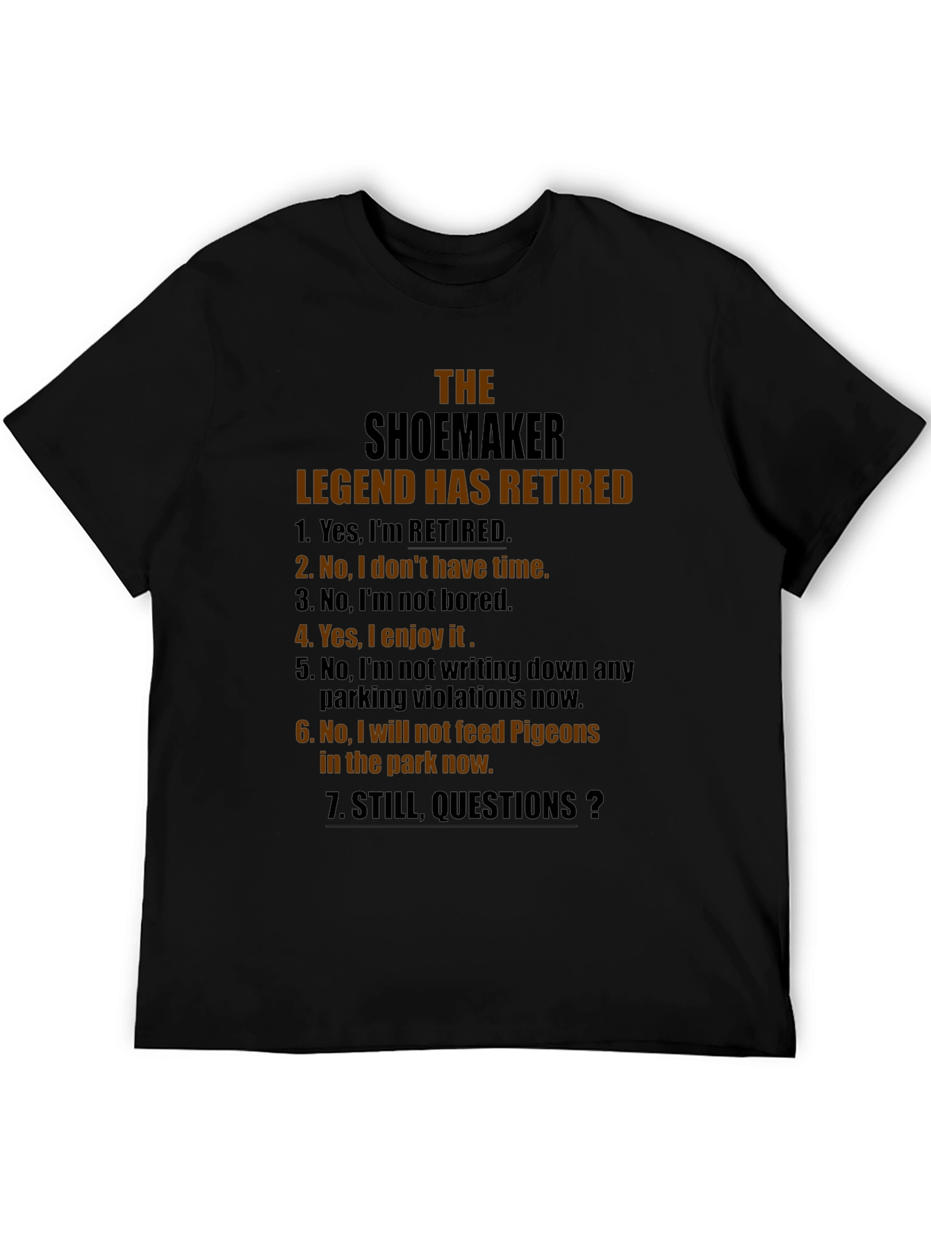 Shoemaker Legend Retired Graphic Novelty T-Shirt