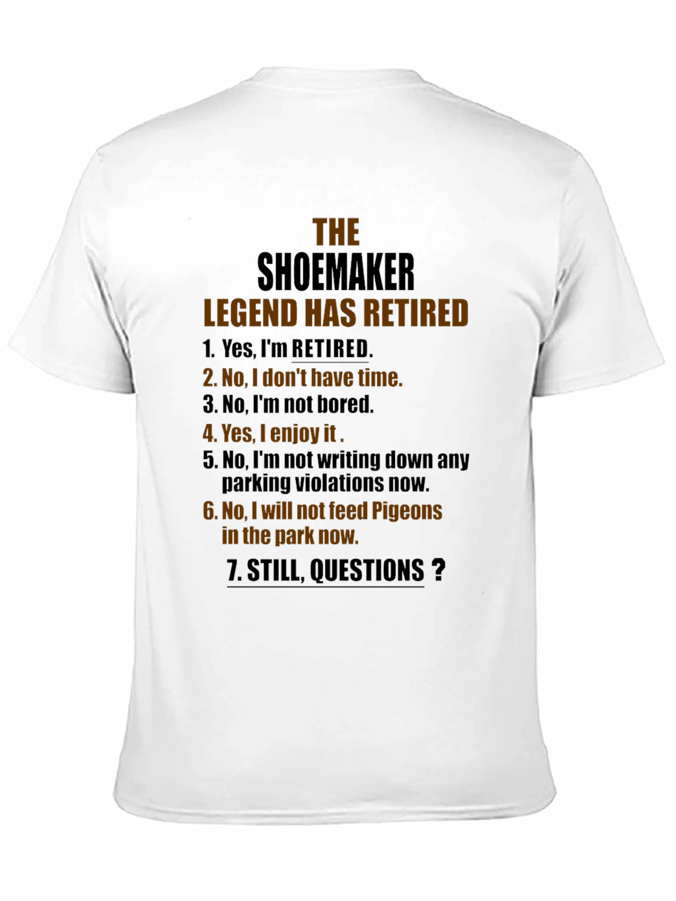 Shoemaker Legend Retired Graphic Novelty T-Shirt