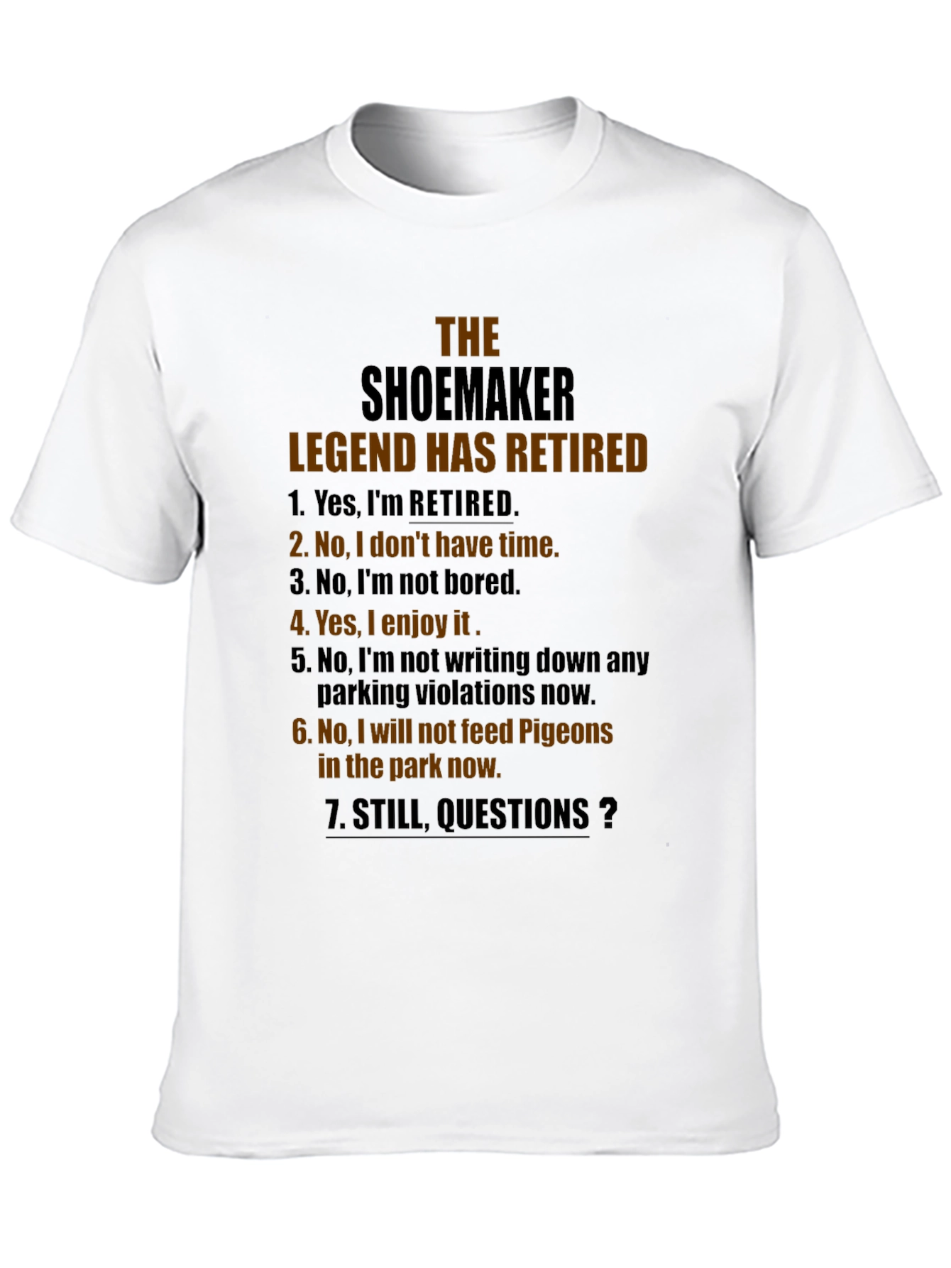 Shoemaker Legend Retired Graphic Novelty T-Shirt