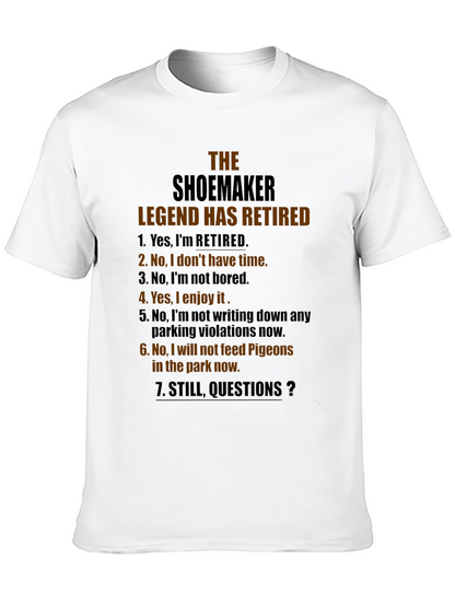 Shoemaker Legend Retired Graphic Novelty T-Shirt