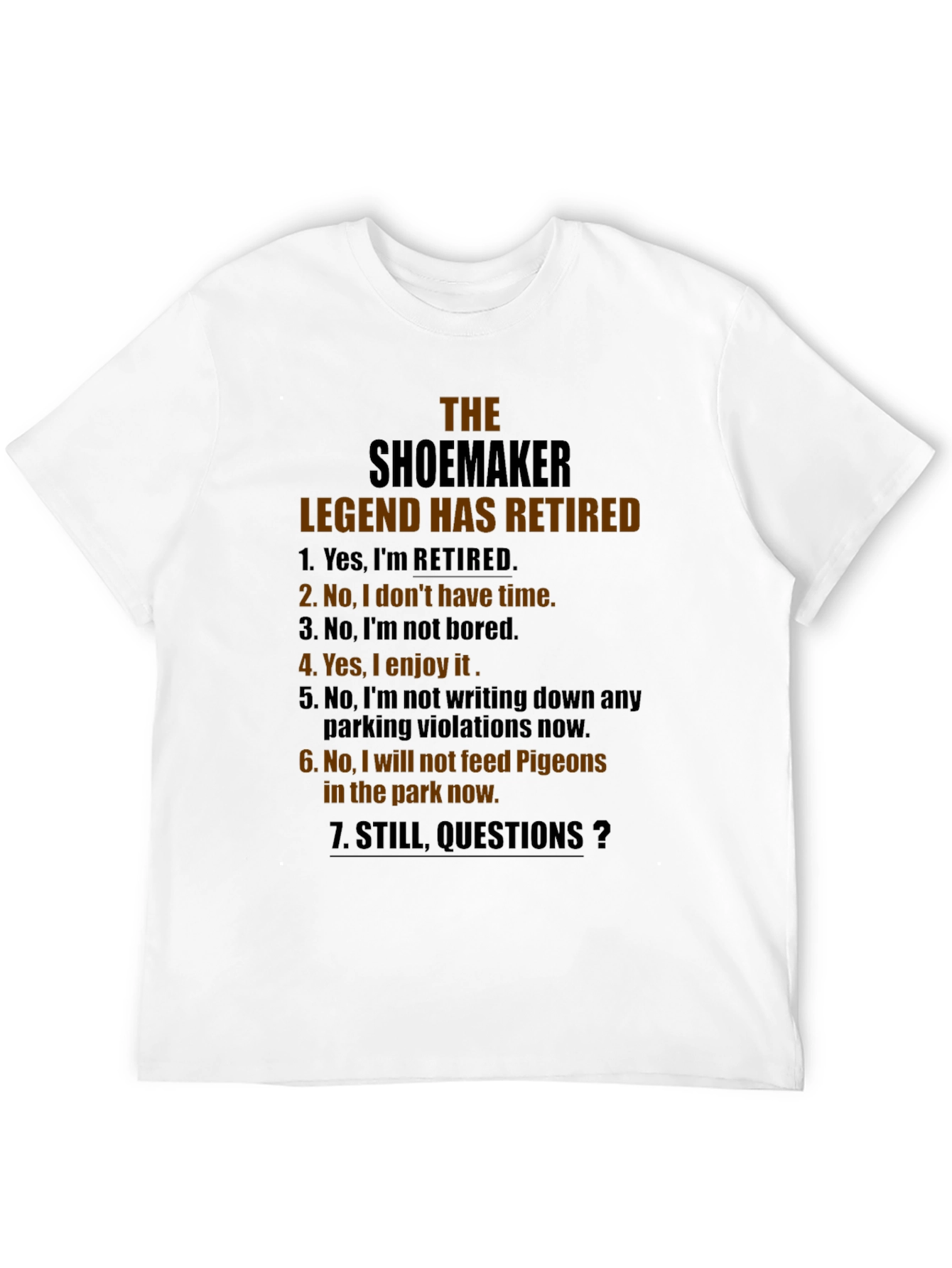 Shoemaker Legend Retired Graphic Novelty T-Shirt