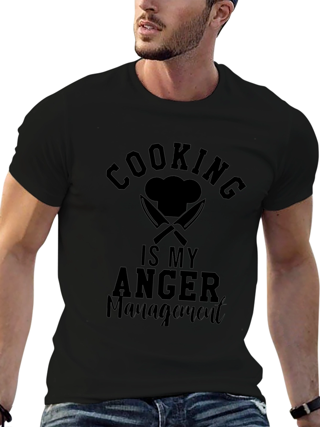 Cooking Is My Anger Management Graphic T-Shirt