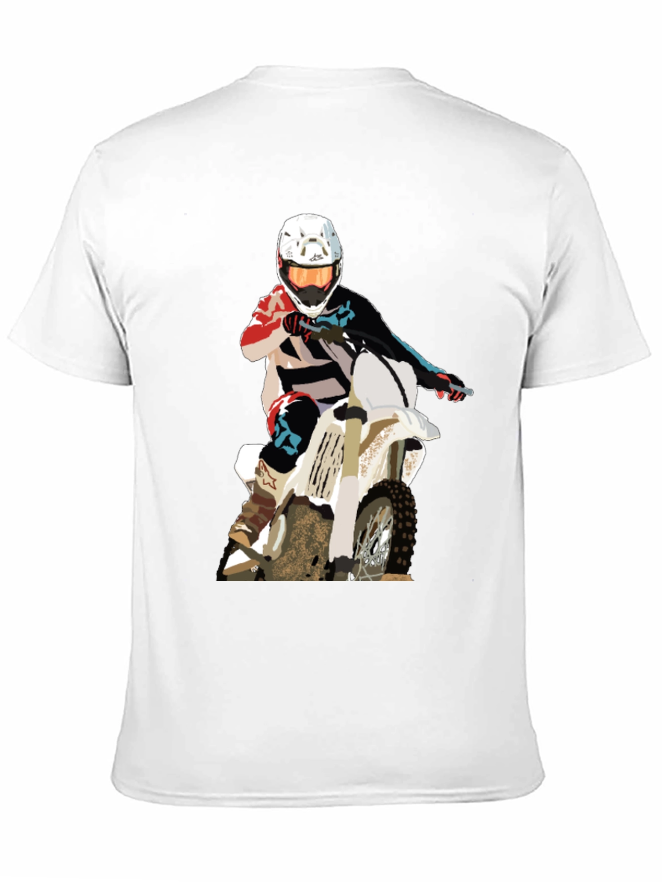 Motocross Rider Graphic T-Shirt - Black