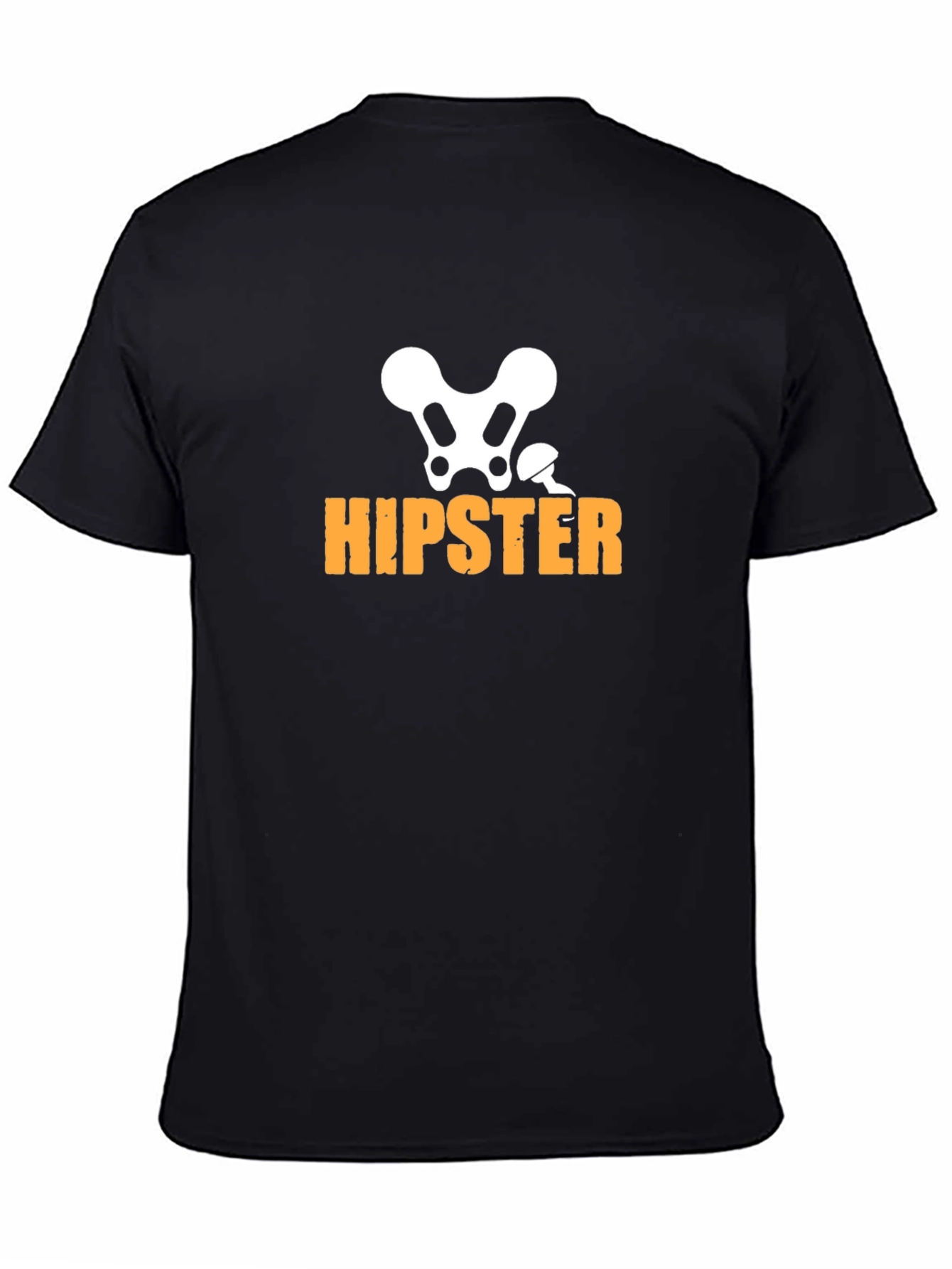 Hipster Skeleton Graphic T-Shirt - Funny & Stylish